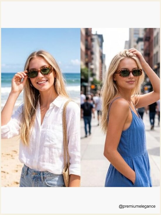 Rectangle Polarized Sunglasses TR90 Frame UV400 TAC Lens Chunky Thick main image 4